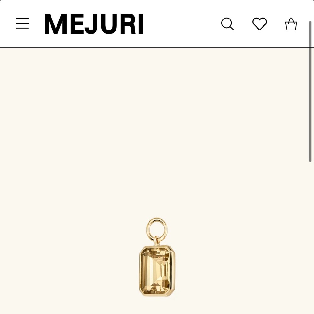 MEJURI 14k Hoop Charm (set of 2)